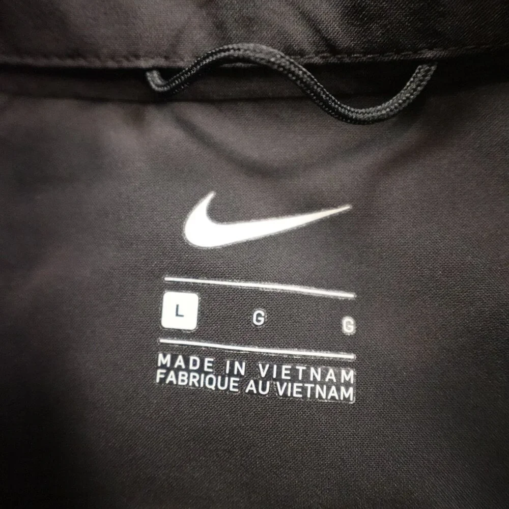 Nike Dri-FIT Stadium Running Jacket Women’s Large Black Green‎ Reflective